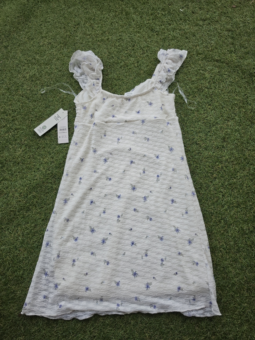 Double Ruffle Ruched Mini Dress - Picture 8 of 10